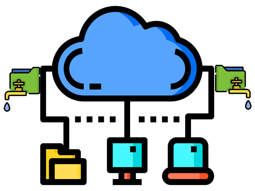 A graphic on data distribution with illustrations