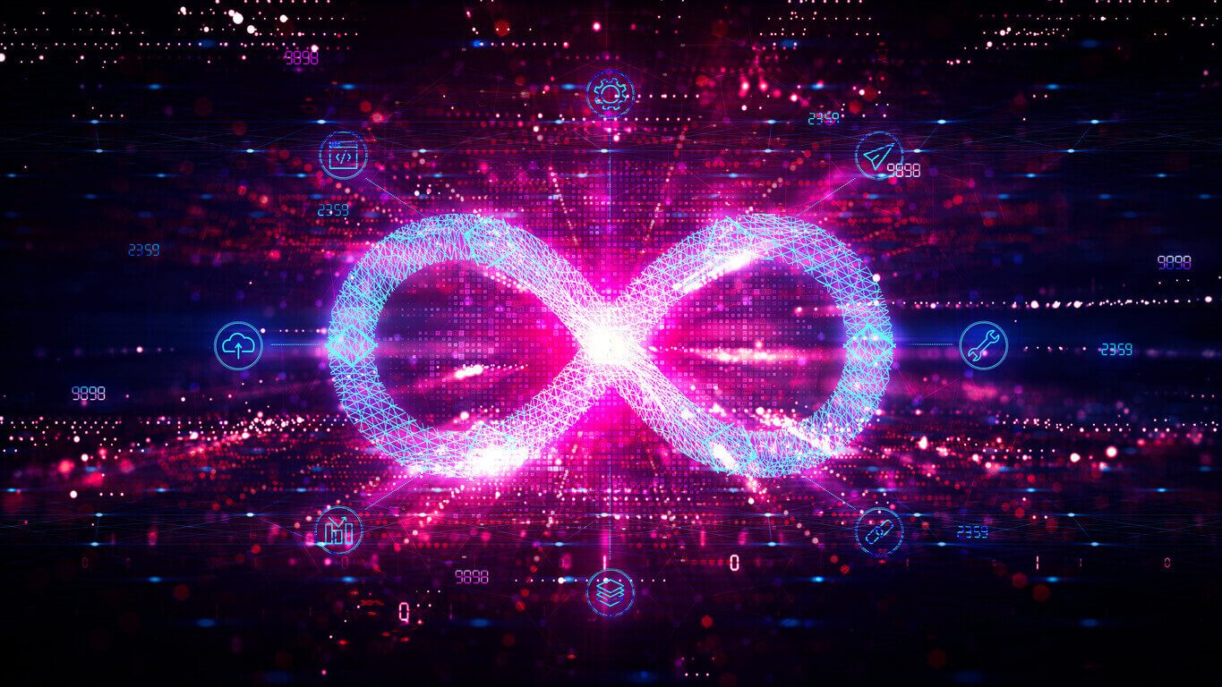 An illustration of an infinity pattern