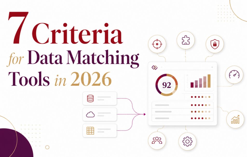data matching tool evaluation criteria